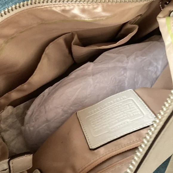 Coach Shoulder Bag Ali Leather Hobo B0969-13655 Soft Cream Winter White - Picture 5 of 10